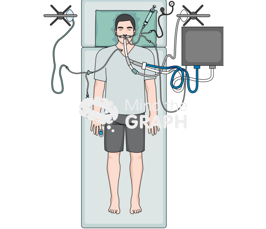 Patient ICU full monitoring Icons, Symbols, Pictures, and Images